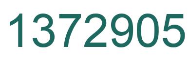 Number 1372905 green image