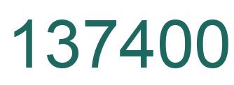 Número 137400 imagen verde