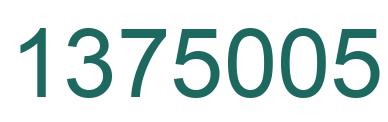 Número 1375005 imagen verde