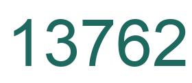 Zahl 13762 grün bild