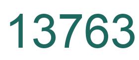 Zahl 13763 grün bild