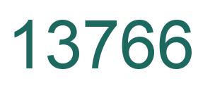 Zahl 13766 grün bild