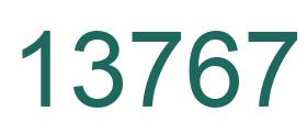 Zahl 13767 grün bild
