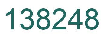 Number 138248 green image