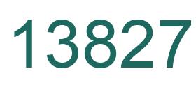Number 13827 green image