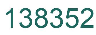 Number 138352 green image