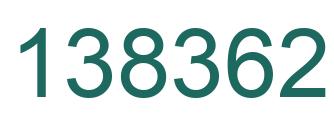 Number 138362 green image