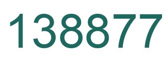 Number 138877 green image