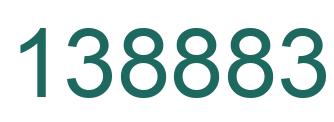 Number 138883 green image