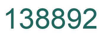 Number 138892 green image