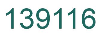 Number 139116 green image