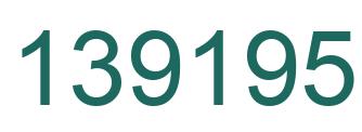 Number 139195 green image