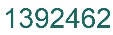 Number 1392462 green image