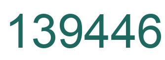 Number 139446 green image