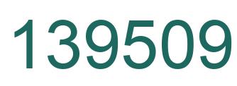 Number 139509 green image