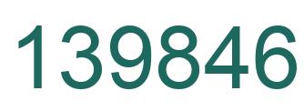 Number 139846 green image
