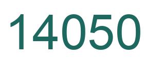 Number 14050 green image