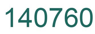 Number 140760 green image