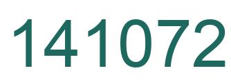 Number 141072 green image