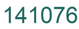 Number 141076 green image