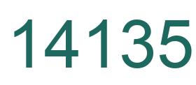 Number 14135 green image
