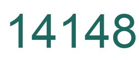 Number 14148 green image