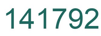 Number 141792 green image