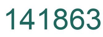 Number 141863 green image
