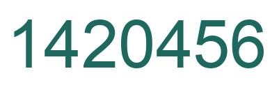 Número 1420456 imagen verde