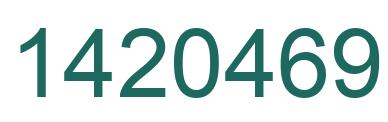Número 1420469 imagen verde