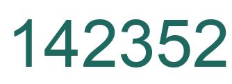 Number 142352 green image