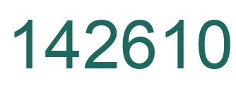 Number 142610 green image