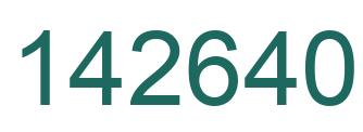 Number 142640 green image