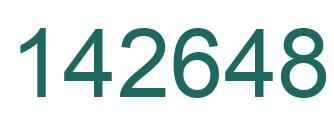 Number 142648 green image