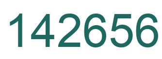 Number 142656 green image