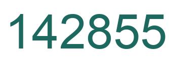 Number 142855 green image