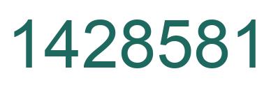 Número 1428581 imagen verde