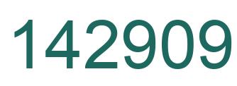 Number 142909 green image