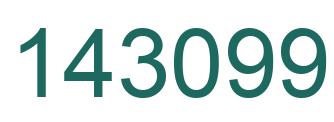 Number 143099 green image