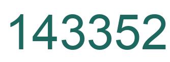 Number 143352 green image