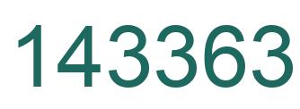 Number 143363 green image