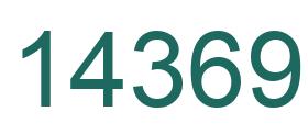Number 14369 green image