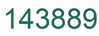 Number 143889 green image