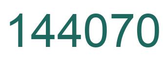 Número 144070 imagen verde