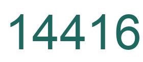 Number 14416 green image