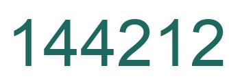 Number 144212 green image