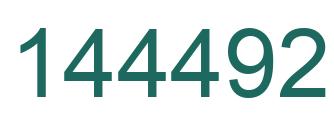 Number 144492 green image