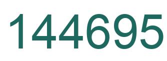 Number 144695 green image