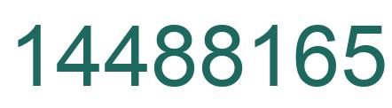 Número 14488165 imagen verde