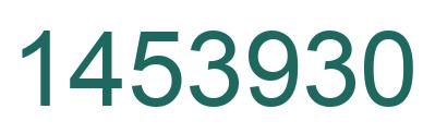 Number 1453930 green image